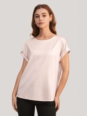 100% silk Lilysilk Pink Top
